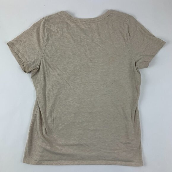 Womens T Shirt Short Sleeve Cream Large - Picture 8 of 8